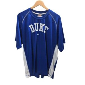 Nike Jersey Shirt Men's Size XXL Blue Duke Fit Dry